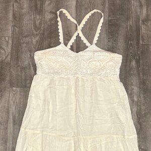 Creme Maxi Dress | American Eagle